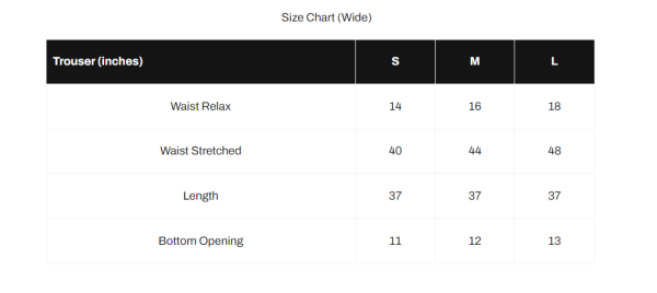 Size Guide – Textilelime